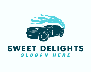 Car Service - Clean Splash Car logo design