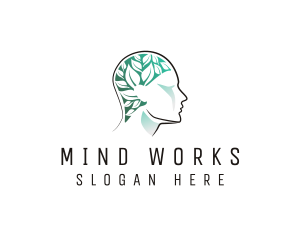 Leaf Mindset Therapy logo design