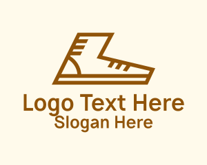 Brown Sneaker Outline Logo