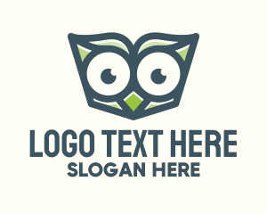 Owl - Owl Book Read logo design