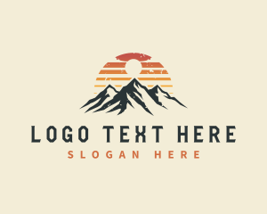 Ridges - Mountain Peak Adventure logo design