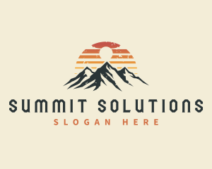 Mountain Peak Adventure logo design