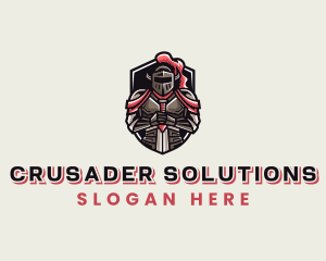 Crusader - Gaming Royal Knight logo design