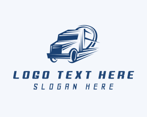 Delivery - Freight Courier Trucking logo design