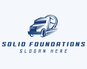 Trucker - Freight Courier Trucking logo design