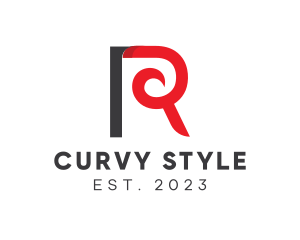 Curvy - Curvy R Stroke logo design