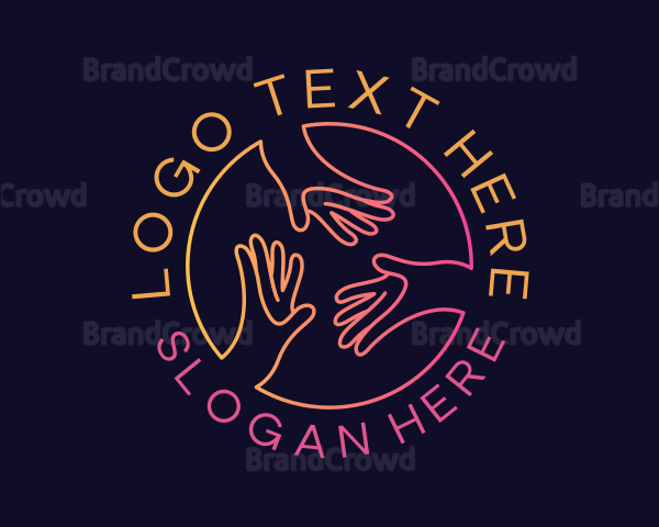 Social Hand Support Logo
