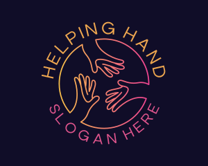 Hand - Social Hand Support logo design