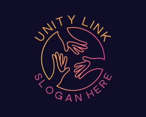 Social Hand Support logo design