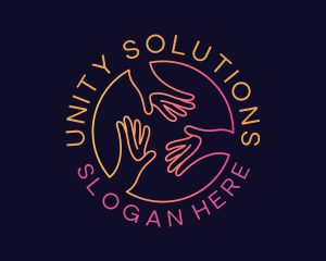 Social Hand Support logo design