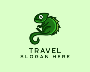 Iguana Lizard Gecko Logo
