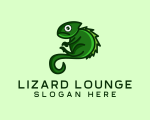 Iguana Lizard Gecko logo design