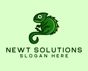 Iguana Lizard Gecko logo design
