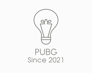 Energy - Gray Light Bulb logo design