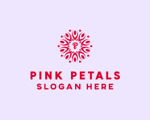 Leaf Flower Petals logo design