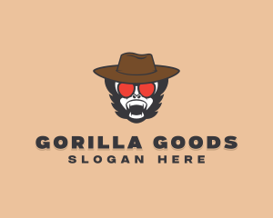 Angry Monkey Hat  logo design