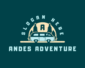 Camper Van Adventure logo design