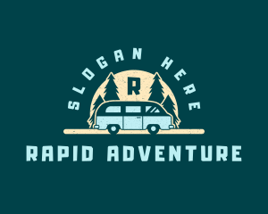 Camper Van Adventure logo design