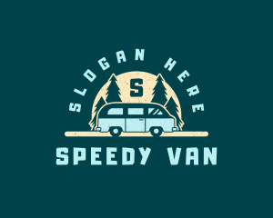 Van - Camper Van Adventure logo design