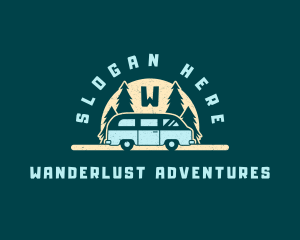 Camper Van Adventure logo design