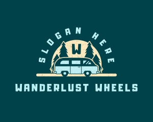 Camper Van Adventure logo design