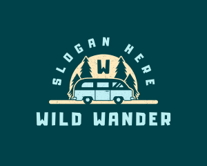 Camper Van Adventure logo design