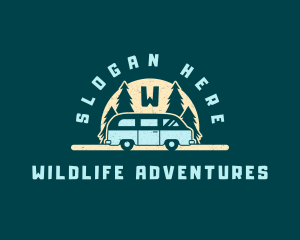 Camper Van Adventure logo design