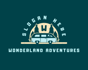 Camper Van Adventure logo design