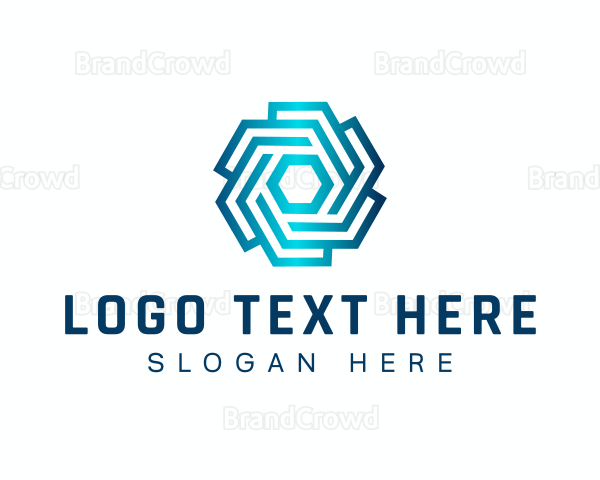 Digital Geometric Professional Logo