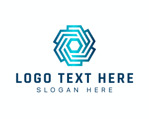 Digital Geometric Professional logo design