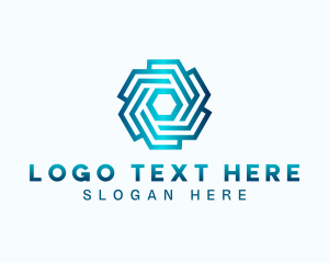 Digital Geometric Professional logo design