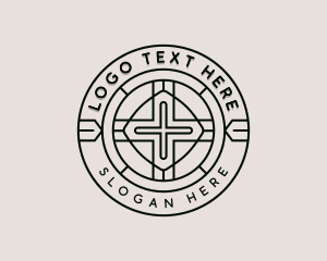 Catholic Christianity Cross Logo