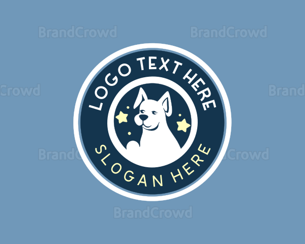 Canine Dog Grooming Logo