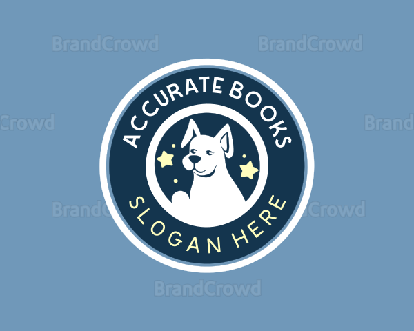 Canine Dog Grooming Logo