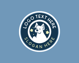 Canine Dog Grooming logo design