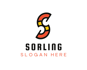 Modern Artsy Letter S logo design