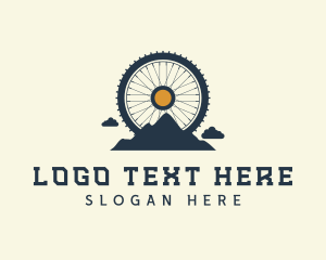 Bike - Mountain Bike Wheel logo design