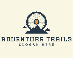 Mountain Bike Wheel logo design