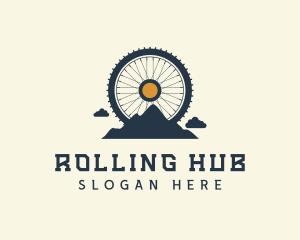 Mountain Bike Wheel logo design