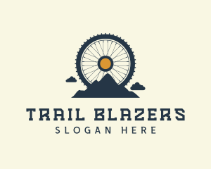 Mountain Bike Wheel logo design