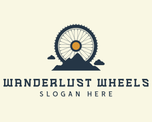 Mountain Bike Wheel logo design