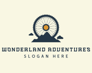 Mountain Bike Wheel logo design