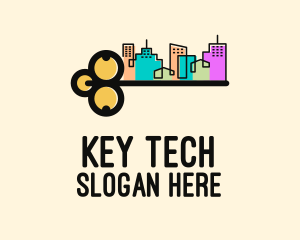 Urban Cityscape Key  logo design