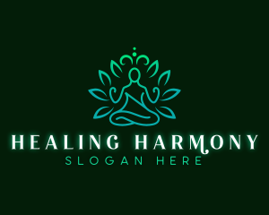 Yoga Healing Meditation logo design