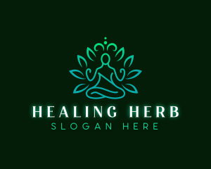 Yoga Healing Meditation logo design