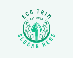 Shovel Gardening Eco logo design