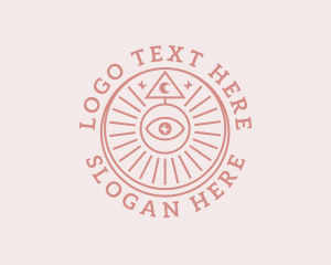 Sun - Holistic Eye Tarot logo design