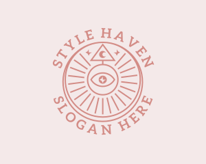 Fortune Telling - Holistic Eye Tarot logo design