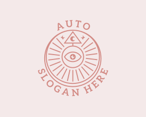 Mystical - Holistic Eye Tarot logo design