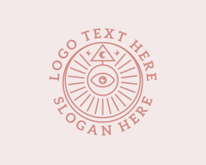 Boho - Holistic Eye Tarot logo design